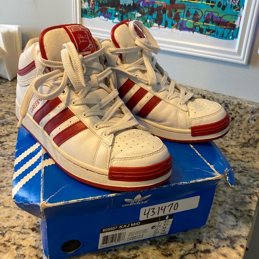Adidas Kareem Abdul Jabbar Mid White/Red